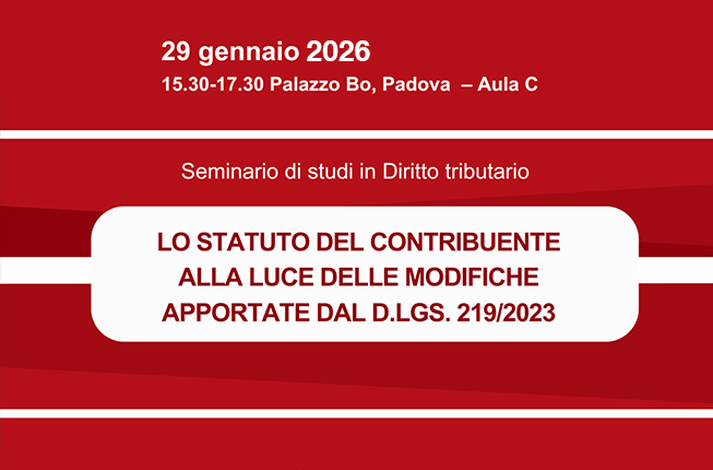 Collegamento a LO STATUTO DEL CONTRIBUENTE ALLA LUCE DELLE MODIFICHE APPORTATE DAL D.LGS. 219/2023