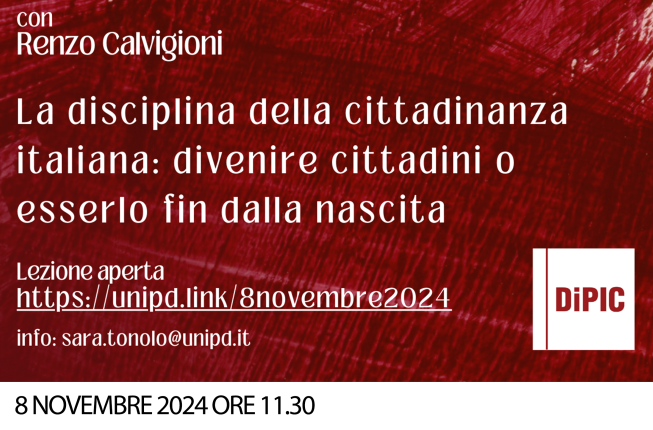 Collegamento a La disciplina della cittadinanza italiana: divenire cittadini o esserlo fin dalla nascita