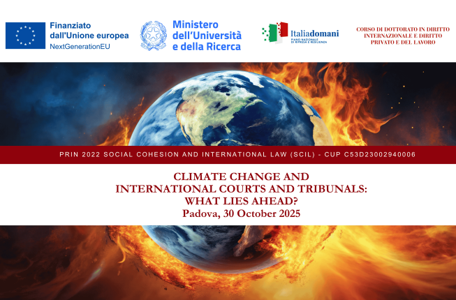 Collegamento a CLIMATE CHANGE AND INTERNATIONAL COURTS AND TRIBUNALS: WHAT LIES AHEAD?