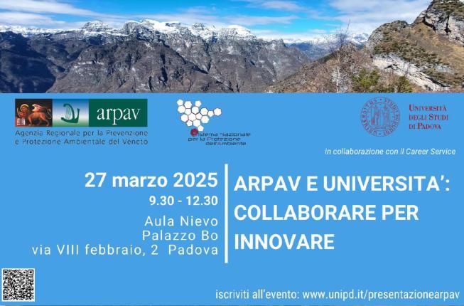 Collegamento a Arpav e Università: collaborare per innovare